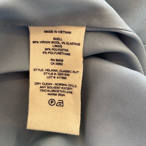 Theory Helaina Dress Size 4 Blue Sleeveless Wool Blend A-line *See Notes* - Picture 7 of 14